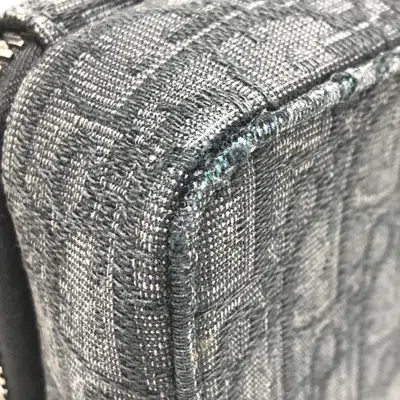 Pre-owned Dior Christian  Navy Canvas Pouch Shoulder Bag () In Blue