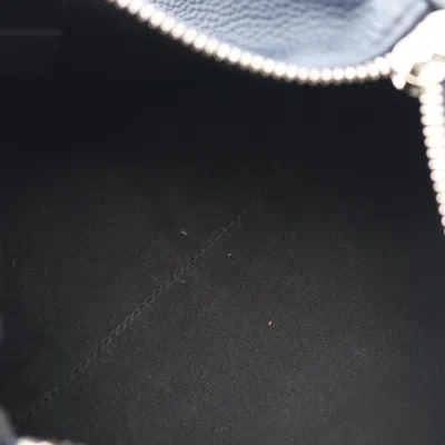 Pre-owned Dior Christian  Navy Leather Shoulder Bag () In Blue