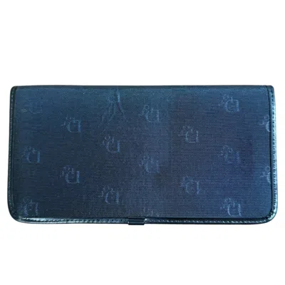 Pre-owned Dior Christian  Navy Long Wallet (bi-fold) () In Blue