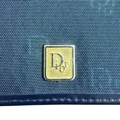 Pre-owned Dior Christian  Navy Long Wallet (bi-fold) () In Blue