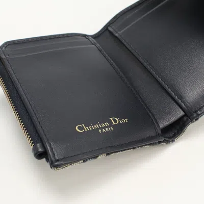 Pre-owned Dior Christian  Navy Wallet (bi-fold) () In Blue
