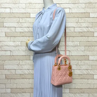 Pre-owned Dior Christian  Pink Leather Shoulder Bag ()