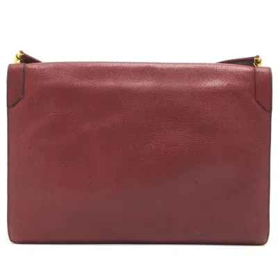 Pre-owned Dior Christian  Red Color Leather Shoulder Bag ()