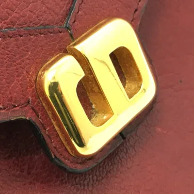 Pre-owned Dior Christian  Red Color Leather Shoulder Bag ()