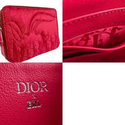 Pre-owned Dior Christian  Red Color Nylon Shoulder Bag ()