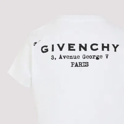 Givenchy White Cotton Jersey Crewneck T-shirt In White