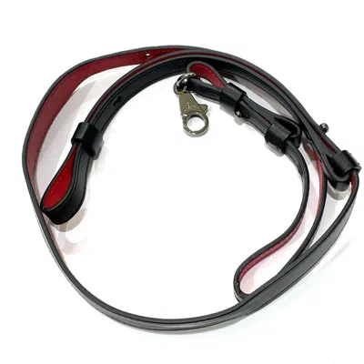 Pre-owned Christian Louboutin Black Leather Clutch Bag ()