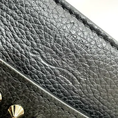 Pre-owned Christian Louboutin Black Leather Clutch Bag ()