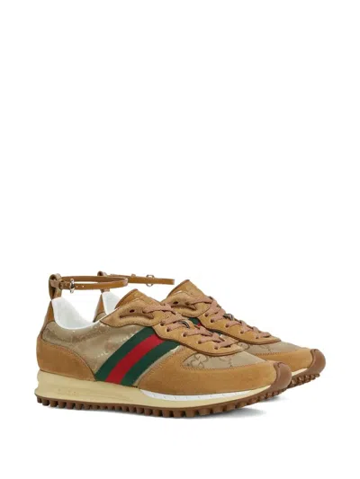 Gucci Re-motion Womens Multicolor Sneaker In Brown
