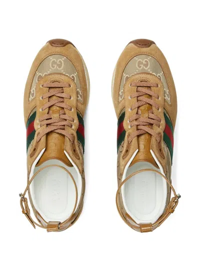 Gucci Re-motion Womens Multicolor Sneaker In Brown