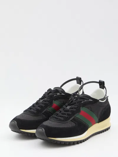 Gucci Re-motion Womens Multicolor Sneaker In Black