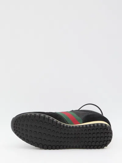 Gucci Re-motion Womens Multicolor Sneaker In Black