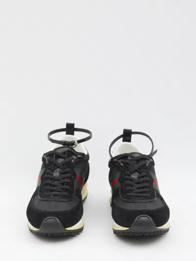 Gucci Re-motion Womens Multicolor Sneaker In Black