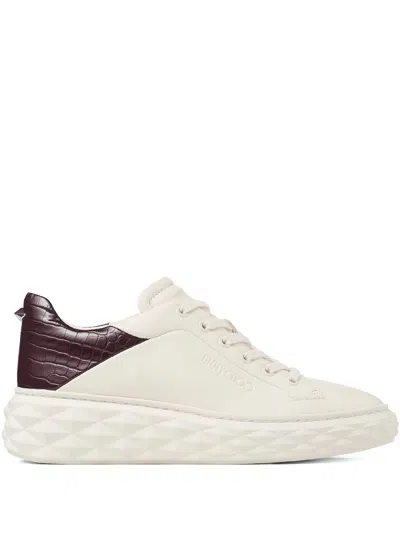 Jimmy Choo Diamond Maxi F Ii Sneakers In White