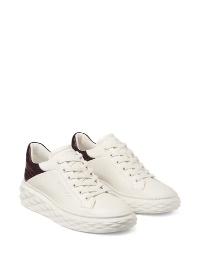 Jimmy Choo Diamond Maxi F Ii Sneakers In White