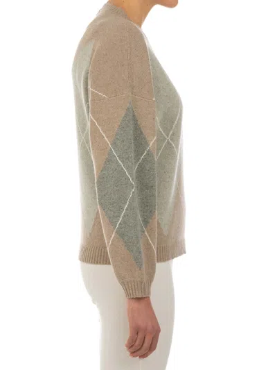 Le Tricot Perugia Multicolor Wool Blend Pullover In Multi