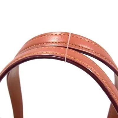 Pre-owned Coach Beige Brown Pvc Leather Handbag Shoulder Bag Tote Bag () In Multi