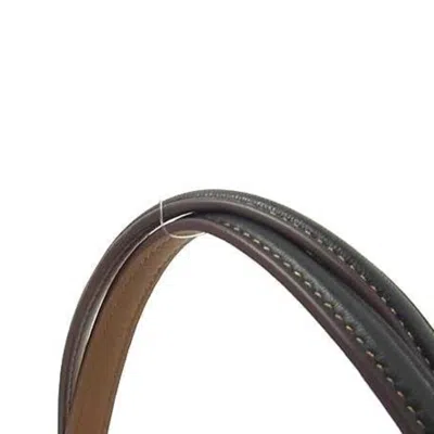 Pre-owned Coach Black Canvas Leather Handbag Shoulder Bag Tote Bag ()