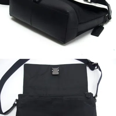 Pre-owned Coach Black Ivory Nylon Leather Shoulder Bag () In Multi