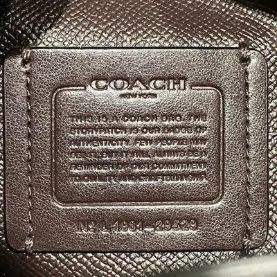 Pre-owned Coach Black Leather Handbag Shoulder Bag ()