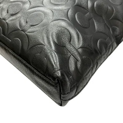 Pre-owned Coach Black Leather Shoulder Bag ()