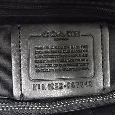 Pre-owned Coach Black Pvc Leather Handbag Shoulder Bag Tote Bag ()