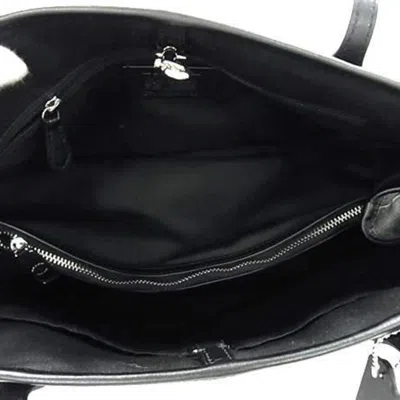 Pre-owned Coach Black Pvc Leather Handbag Shoulder Bag Tote Bag ()