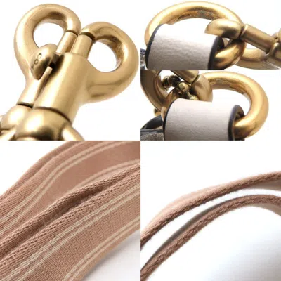 Pre-owned Coach Blue White Canvas Leather Shoulder Bag () In Multi