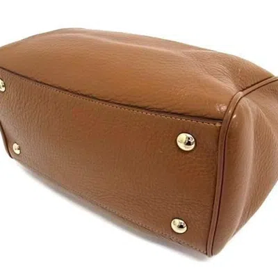 Pre-owned Coach Brown Leather Handbag Shoulder Bag ()