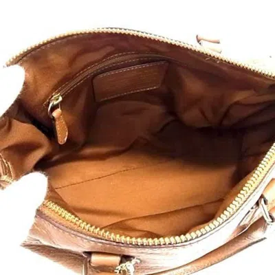 Pre-owned Coach Brown Leather Handbag Shoulder Bag ()