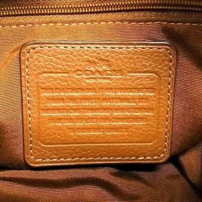 Pre-owned Coach Brown Leather Handbag Shoulder Bag ()