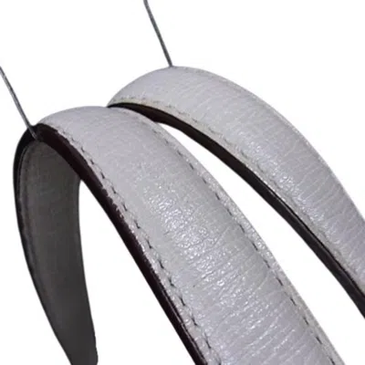 Pre-owned Coach Gold Ivory Leather Canvas Handbag Shoulder Bag Tote Bag ()