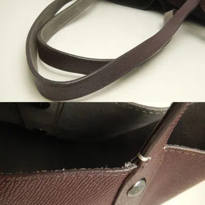 Pre-owned Coach Gray Purple Leather Tote Bag ()