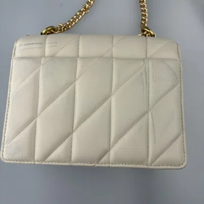 Pre-owned Coach Ivory Leather Shoulder Bag Sling Bag () In White