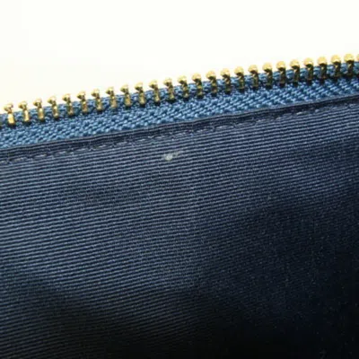 Pre-owned Coach Navy Leather Shoulder Bag () In Blue