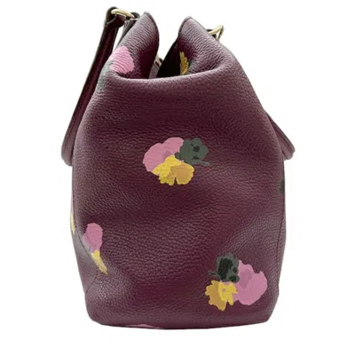 Pre-owned Coach Purple Leather Handbag Shoulder Bag ()