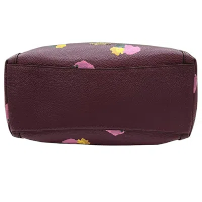 Pre-owned Coach Purple Leather Handbag Shoulder Bag ()