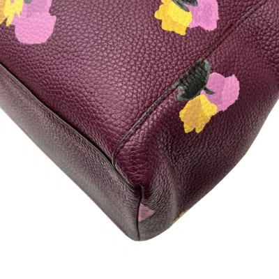 Pre-owned Coach Purple Leather Handbag Shoulder Bag ()