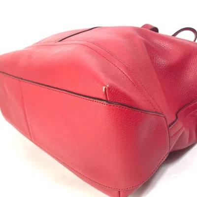 Pre-owned Coach Red Color Leather Shoulder Bag Tote Bag ()