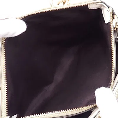 Pre-owned Coach Signature Beige White Signature Line Tote Bag () In Multi