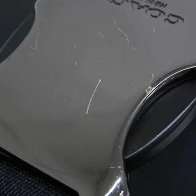 Pre-owned Coach Signature Black Brown Pvc Leather Fanny Pack Sling Bag () In Multi