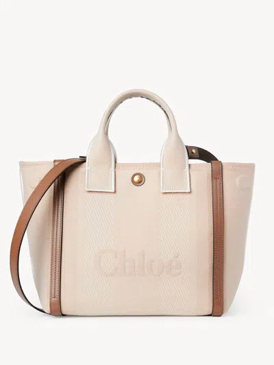 Chloé Women's Cotton Carry Tote Bag In Neutral