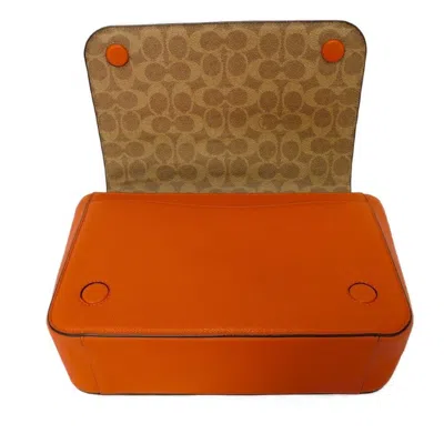 Pre-owned Coach Signature Orange Messenger Bag Shoulder Bag ()