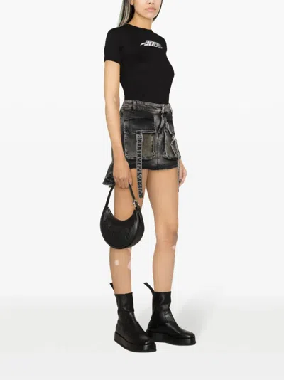 Ambush Black Graphic Print T-shirt In Black