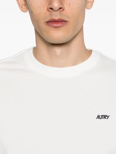 Autry Cotton Crew-neck T-shirt In White