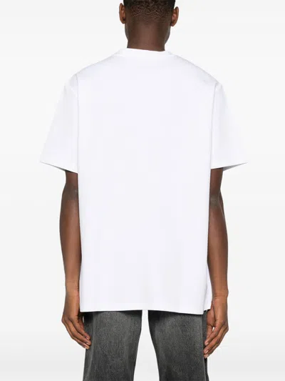 Balmain T-shirt With Pb Embroidery In White