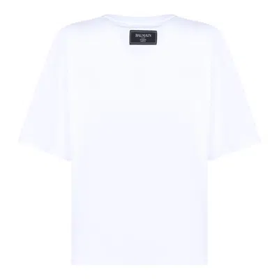 Balmain Kiss Print T-shirt In White