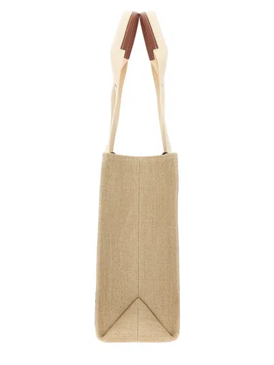 Chloé Borsa Tote Woody In Neutral