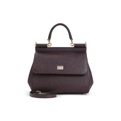 Dolce & Gabbana Sicily Tote Bag In Purple
