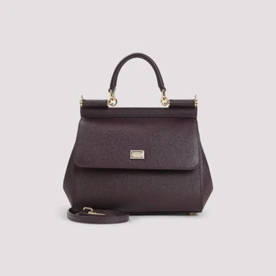 Dolce & Gabbana Sicily Tote Bag In Purple